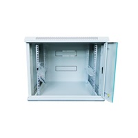 XtendLan 19" nástěnný rozvaděč 12U 600x450, nosnost 60 kg, skleněné dveře, rozložený, šedý