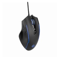 GEMBIRD myš RAGNAR RX300, podsvícená, 8 tlačítek, černá, 12 000DPI,  USB