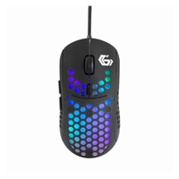 GEMBIRD myš RAGNAR RX400, podsvícená, 6 tlačítek, černá, 7200DPI,  USB