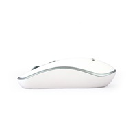 GEMBIRD myš MUSW-4B-06, bílo-stříbrná, bezdrátová, USB nano receiver