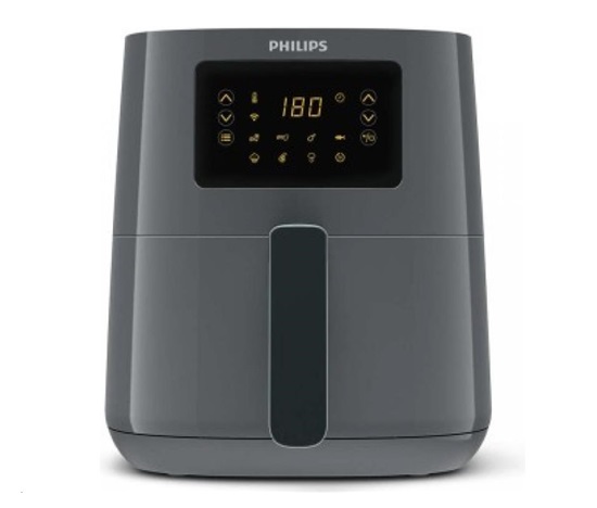 Philips 5000 series HD9255/60 fryer Single 4.1 L Stand-alone 1400 W Hot air fryer Black, Grey