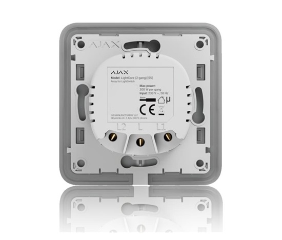 Ajax LightCore 2-gang (45111) - Relé pro LightSwitch (spínač řazení 5-lustrový)