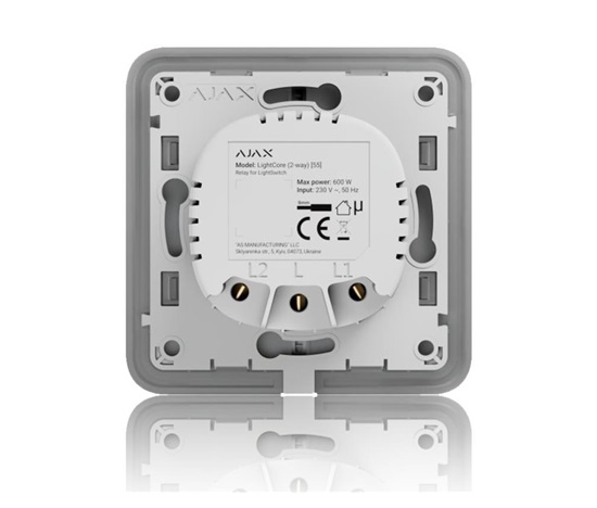 Ajax  LightCore (2-way) - Relé pro LightSwitch (spínač řazení 6-schodišťový)