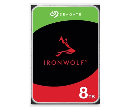 SEAGATE HDD 8TB IRONWOLF (NAS), 3.5", SATAIII, 5400 RPM, Cache 256MB, CMR