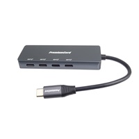 PREMIUMCORD Hub USB-C na 4x USB 3.2 Typ-C, 5G SuperSpeed, Aluminum