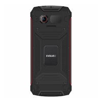 EVOLVEO StrongPhone W4, vodotěsný odolný Dual SIM telefon, černo-červená