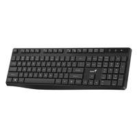 GENIUS klávesnice KB-7200, bezdrátová 2,4GHz, Mini-receiver, USB, CZ+SK layout, černá