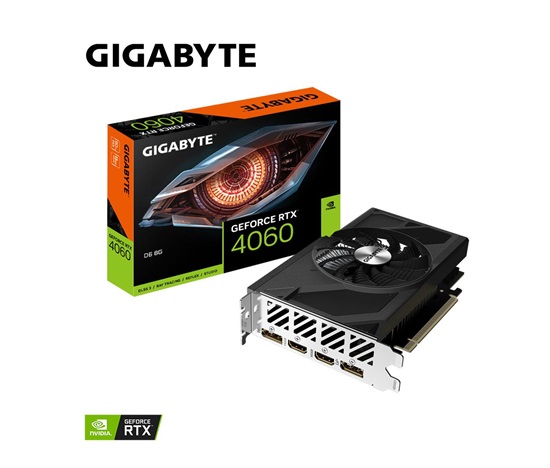 GIGABYTE VGA NVIDIA GeForce RTX 4060 D6 8G, 8G GDDR6, 2xDP, 2xHDMI