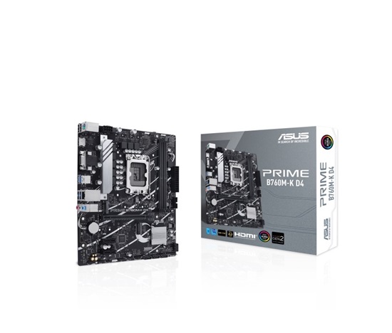 ASUS MB Sc LGA1700 PRIME B760M-K DDR4, Intel B760, 2xDDR4, 1xHDMI, 1xVGA, mATX