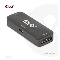 Club3D Adaptér aktivní HDMI 4K60Hz (F/F), černá