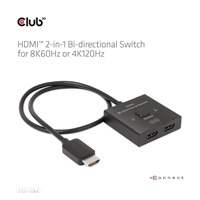 Club3D Switch, HDMI na 2xHDMI Oboustranný 2v1, 8K60Hz, 4K120Hz