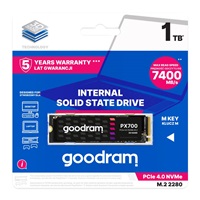 GOODRAM SSD PX700 1TB, PCIe Gen4x4, M.2 2280, (R:74000/W:6500MB/s)