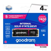 GOODRAM SSD PX700 4TB, PCIe Gen4x4, M.2 2280, (R:7400/W:6500MB/s)