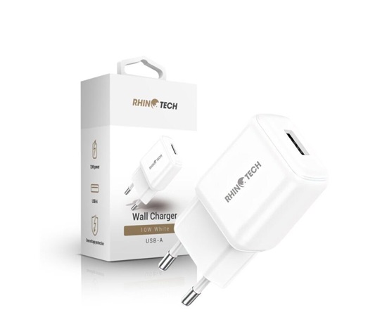 RhinoTech LITE USB-A nabíjecí adaptér 10W bílá