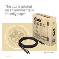 Club3D Kabel USB4 Gen3x2 Typ C 8K60Hz UHD, 40Gbps, Power Delivery 240W, (M/M), 300cm