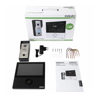 EVOLVEO DoorPhone AHD7, Sada domácího WiFi videotelefonu s ovládáním brány nebo dveří černý monitor