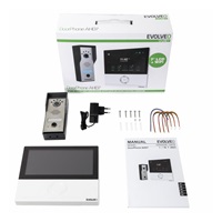 EVOLVEO DoorPhone AHD7, Sada domácího WiFi videotelefonu s ovládáním brány nebo dveří bílý monitor
