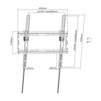 MANHATTAN Nástěnný držák TV (32"-70"/max 45kg), natáčecí, low-profile