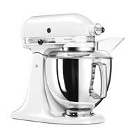 KitchenAid Artisan 5KSM175PSEWH Kuchyňský robot - 10 rychlostí, planetární systém, celokovová konstrukce, bílá