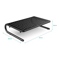 CONNECT IT Podstavec pod monitor/notebook For Health, černá