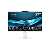 MSI PC AiO PRO AP272P 14M-606XEU, i5-14400, 27" FHD, Anti-Glare, Non-touch, 8GB, 512GB SSD, N/A, No OS, White
