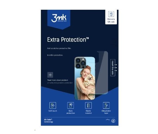 3mk All-Safe - AIO Extra Protection Phone Dry & Wet fitting, lesklá - 1 ks (krycí fólie potisku)