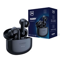 3mk bezdrátová stereo sluchátka HARDY LifePods Pro, stereo, nabíjecí pouzdro, černá
