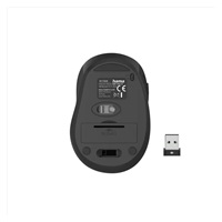 Hama bezdrátová optická myš MW-400 V2, ergonomická, červená/černá