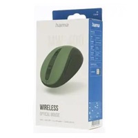 Hama bezdrátová optická myš MW-400 V2, ergonomická, zelená/černá