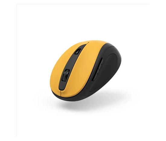 Hama bezdrátová optická myš MW-400 V2, ergonomická, žlutá/černá