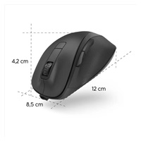 Hama bezdrátová optická myš MW-500 Recharge, nabíjatelná, tichá, černá