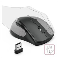 Hama bezdrátová optická myš pro leváky Riano, černá