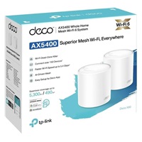 TP-Link Deco X60(2-pack) WiFi6 Mesh (AX5400, 2,4GHz/5GHz, 2xGbELAN/WAN)