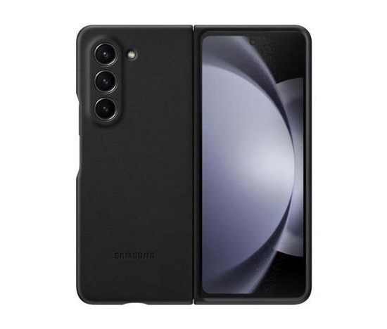 Samsung ochranný kryt z eko kůže pro Samsung Galaxy Z Fold5, grafitová