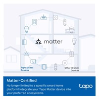 TP-Link Tapo P110M chytrá WiFi mini zásuvka (3680W,16A,2,4 GHz,BT,Matter certified)