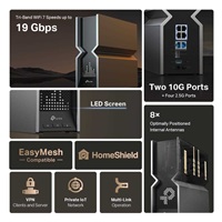 TP-Link Archer BE800 OneMesh/EasyMesh WiFi7 router(BE19000,2,4GHz/5GHz/6GHz,1x10GbELAN/WAN,1xSFP+/10GbEWAN/LAN,4x2,5GbE)