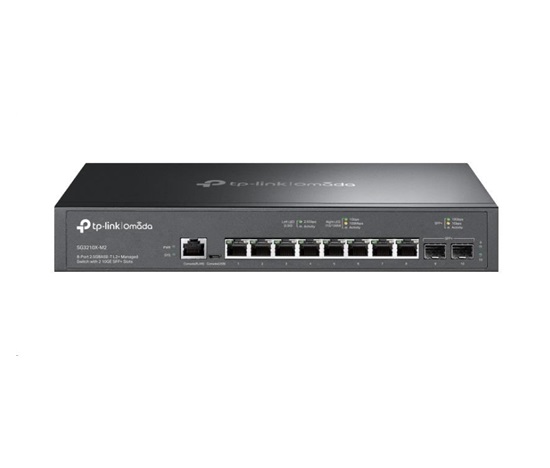 TP-Link OMADA JetStream switch SG3210X-M2 (8x2x5GbELAN, 2xSFP+, 2xConsole, fanless)