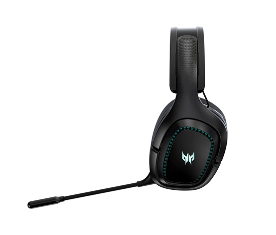 ACER Predator Galea 550 - bezdrátová herní sluchátka BT+2.4RF; 50mm neodymové měniče; odnímatelný mikrofon; fre