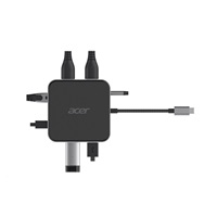 ACER  7in1 USB4 8K Multi Display hub: 1 x HDMI + 1 DP + 2 x USB3.2 + 1 x USB C + 1 x RJ45 + 1 x 3.5mm audio port