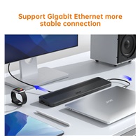 ACER 13in1 Type C Minidock: 3*USB3; 1*USB C; SD/TF; 2*HDMI; DP; RJ45; USB C; 3.5mm Audio