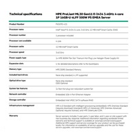 HPE PL ML30g11 E-2434 (3.4G/4C8T) 16G 4LFF-HP 800W NBD311