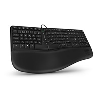 CONNECT IT Klávesnice FOR HEALTH ERGO drátová ergonomická klávesnice, CZ + SK, černá