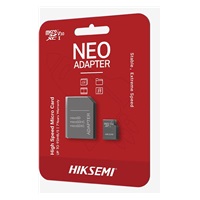 HIKSEMI MicroSDXC karta 64GB, C10, UHS-I, (R:92MB/s, W:30MB/s) + adapter