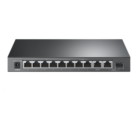 TP-Link CCTV switch TL-SG1210PP (9xGbE,1xGbE/SFP combo uplink, 1xGbE uplink, 6xPoE+,2xPoE++,123W, fanless)