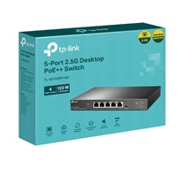 TP-Link switch TL-SG105PP-M2 (5x2,5GbE, 4xPoE++,123W, fanless)