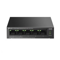 TP-Link LiteWave switch LS105GP (5xGbE, 4xPoE+, 65W, fanless)