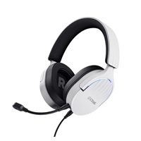 TRUST Herní sluchátka GXT 490W FAYZO, USB, bílá