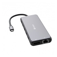 VERBATIM Hub USB-C Pro Multiport 13 Port, 6x USB-A, 2x USB-C, 2x HDMI, DP, RJ45, 3.5mm Jack audio, šedá