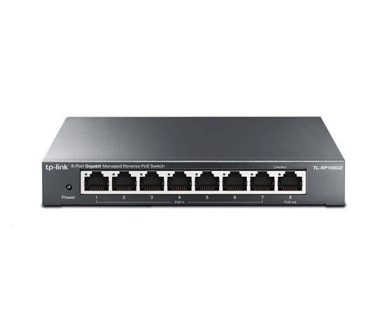 TP-Link Easy Smart switch RP108GE (7xGbE passive PoE-in, 1xGbE passive PoE-out)