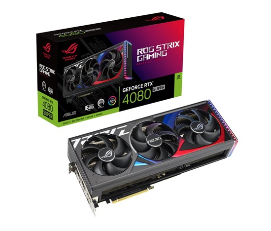 ASUS VGA NVIDIA GeForce RTX 4080 SUPER ROG STRIX 16G, 16G GDDR6X, 3xDP, 2xHDMI